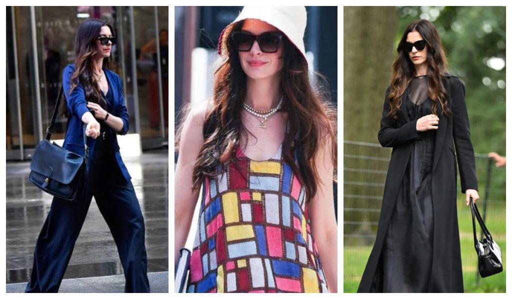 Outfits de Anne Hathaway en El diablo viste a la moda 2